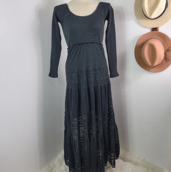 FREE PEOPLE Earth ANGEL MIDI DRESS - Picture 6 of 16